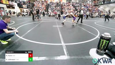 90 lbs Consi Of 4 - Rocky Ford, Vian Wrestling Club vs Gage Johnson, Team Tulsa Wrestling Club