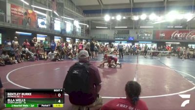 100 lbs Quarterfinals (8 Team) - Bentley Burke, Patriots WC vs Ella Wells, Storm Center