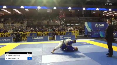 ELIJAH AMIR DORSEY vs FABRICIO BARBAROTTI 2023 Pan Jiu Jitsu IBJJF Championship