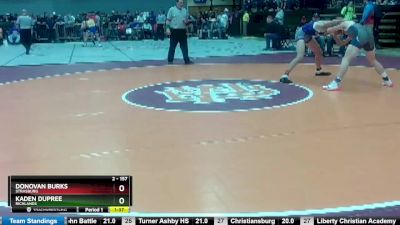 2 - 157 lbs Quarterfinal - Kaden Dupree, Richlands vs Donovan Burks, Strasburg