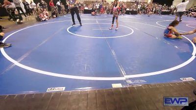 50-57 lbs Rr Rnd 2 - Emma Giganti, Fort Polk Wrestling Club vs Charlotte Dice, Brazoria County Wrestling