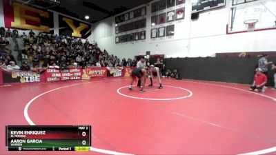 138 lbs Champ. Round 2 - Aaron Garcia, Warren vs Kevin Enriquez, El Modena