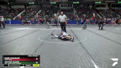 70 lbs Cons. Round 1 - Kade Chansler, Great Bend vs Payton Alejos, WR- Topeka Blue Thunder