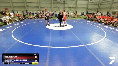 285 lbs Quarters & 1st Wb (16 Team) - Eric Stouder, North Dakota Blue vs Hunter Vander Heiden, Wisconsin