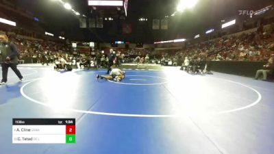 113 lbs Round Of 16 - Abram Cline, Granite Hills vs Caleb Tatad, De La Salle