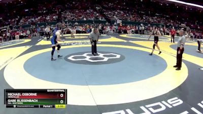 D3-175 lbs Quarterfinal - Michael Osborne, Versailles vs Gabe Blissenbach, Sal. Southern