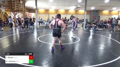 285 lbs Semifinal - Lucas Risser, Coudersport vs Noah Johnson, Watsontown