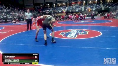 6A-150 lbs Cons. Round 2 - Adan Mills, Glynn Academy vs Daniel Phillips, Sprayberry High School