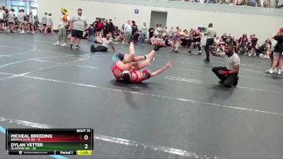 144 lbs Round 5 (6 Team) - Dylan Vetter, Glasgow WA vs Micheal Breeding, Bronco Elite WC