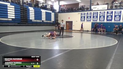 141 lbs Semifinal - Keaton Mayernik, Chicago vs Andrew Parrish, Cornell College