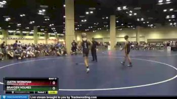 120 lbs Quarters & Wb (16 Team) - Brayden Holmes, Rosewood vs Justin Workman, Westerville North