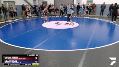 93 lbs Rr2 - Noah Schulz, Mid Valley Wrestling Club vs Mason Green, Avalanche Wrestling Association