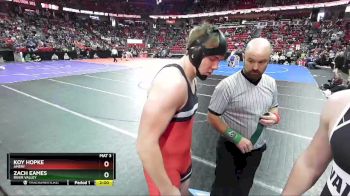 D2-220 lbs Quarterfinal - Koy Hopke, Amery vs Zach Eames, River Valley