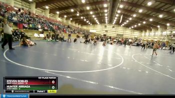 110 lbs Finals (2 Team) - Hunter Arriaga, Utah Green vs STEVEN ROBLES, West Coast Riders