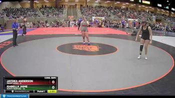 157 lbs Semis & 1st Wrestleback (8 Team) - Isabella Jaime, North Medford vs Jaydika Anderson, Grant Union