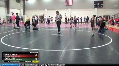 100 lbs Quarterfinal - Owen Huff, Tennessee Valley Wrestling vs Karl Schutz, Ironclad Wrestling Club