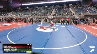 78 lbs Cons. Round 2 - Jace Scott, Riverton USA Wrestling vs Bridger Warner, Douglas Wrestling Club