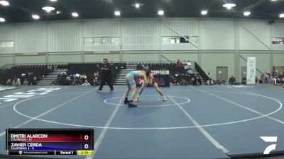 132 lbs Quarters & 1st Wb (16 Team) - Dmitri Alarcon, Colorado vs Zavier Cerda, California 2