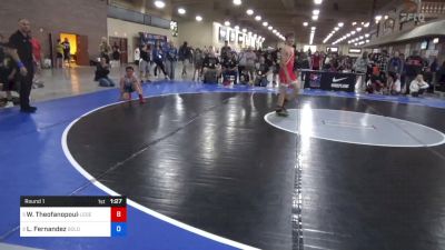 51 kg Round 1 - William Theofanopoulos, Legends Of Gold Las Vegas vs Leno Fernandez, Goldman's Wrestling Academy Of The Rockies