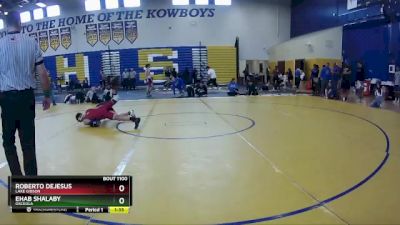 126 White 1st Place Match - Roberto DeJesus, Lake Gibson vs Ehab Shalaby, Osceola