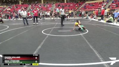 55 lbs Cons. Round 4 - Reno Starcher, Tonganoxie Wrestling Club vs Mason Holland, STL Warrior