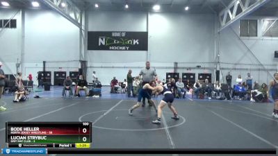 100 lbs Round 3 (4 Team) - Bode Heller, North Jersey Wrestling vs Lucian Strybuc, Grit Mat Club