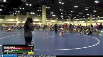 120 lbs Placement (16 Team) - Charity Mickles, Peg Leg Legion vs Gracie Leslie, Beauty And The Creason Iowa