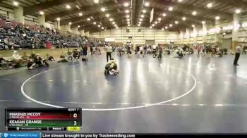 105 lbs Round 3 (6 Team) - Keagan Grange, Utah Gold vs Makenzi McCoy, Utah Black