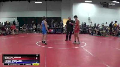 149 lbs Semis & 3rd Wb (16 Team) - Kohlton Vargas, Tennessee vs Henrik Sperlazza, Minnesota Blue