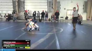 68 lbs Round 6 (8 Team) - Sebastian Shine, All American vs Presley Green, Terps Xtreme