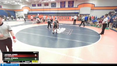 157 lbs Cons. Round 3 - Owen Atienza, Alma College vs Jayden Jones, Ohio Northern