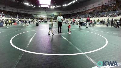 46 lbs Consolation - Lane Plumlee, Mustang Bronco Wrestling Club vs Tyde Begley, Choctaw Ironman Youth Wrestling