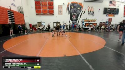 88 lbs Round 1 - Hunter Moulton, Powell Wrestling Club vs Bobby Hernandez Jr., Cody Wrestling Club