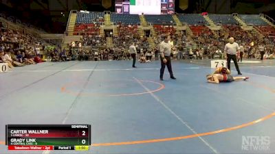 138 lbs Semis & 1st Wrestleback (8 Team) - Carter Wallner, 1-Lisbon vs Grady Link, 4-Central Cass