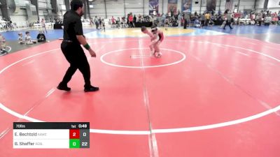 70 lbs Round Of 16 - Eli Bechtold, All American Wrestling Club vs Brantley Shaffer, Rebellion Uprising