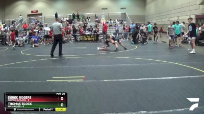 80 lbs Round 1 (6 Team) - Derek Rogers, Indiana Outlaws vs Payton Hannah, Ninja Killer