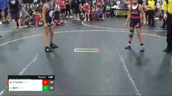 82 lbs Semis & 1st Wrestleback (8 Team) - Lyzah Behn, Team Gotcha vs Whitney Franklin, Combative Sports Athletic Center