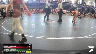 95 lbs Round 3 (6 Team) - Joseph Stepien, The Untouchables Black vs Blake Johnson, Ohio Hazards