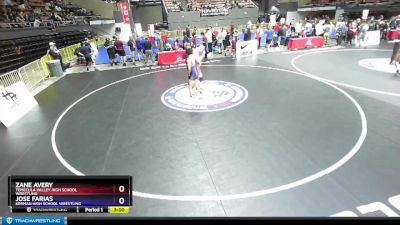 145 lbs Cons. Round 1 - Zane Avery, Temecula Valley High School Wrestling vs Jose Farias, Kerman High School Wrestling