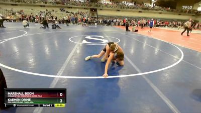 85 lbs Cons. Round 3 - Marshall Boon, Chillicothe Wrestling Club-AAA vs Kaemen Orine, Fox Wrestling Club-AAA