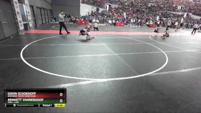 75 lbs Quarterfinal - Gavin Schoenoff, Baraboo Youth Wrestling vs Bennett Vanderhoof, Shell Lake