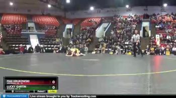 120 lbs Semifinals (8 Team) - Max Krukowski, Whitehall HS vs Lucky Gartin, Algonac HS