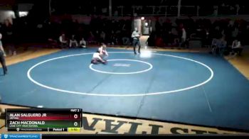 106 lbs 1st Place Match - Zach Macdonald, Lake City High School vs Alan Salguero Jr, Orting