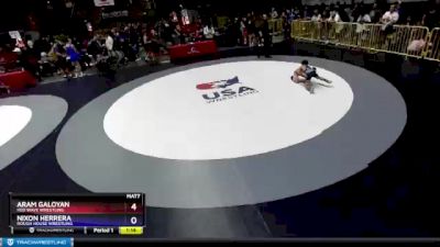 70 lbs Semifinal - Aram Galoyan, Red Wave Wrestling vs Nixon Herrera, Rough House Wrestling