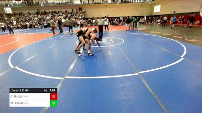 126 lbs Consi Of 16 #2 - Frankie Burgio, Point Pleasant Boro vs Matthew Farley, Seton Hall Prep