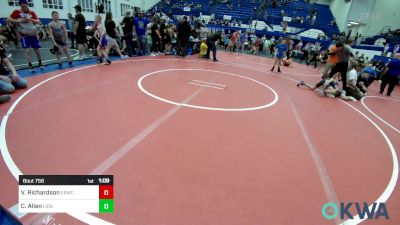 70 lbs Final - Van Richardson, El Reno Wrestling Club vs Covington Allen, Lions Wrestling Academy