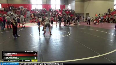 120 lbs Cons. Semi - Landen Shinn, Elevate Wrestling Club vs Austin Owen, Stronghold