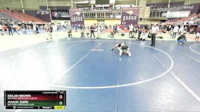 120 lbs Cons. Round 3 - Mason Shirk, Big Game Wrestling Club vs Nolan Brown, Big Game Wrestling Club MT