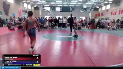 98 lbs Round 1 - Lucca Villa, Unattached vs Sam Thomas, 208 Badgers