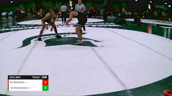 165 lbs Cons. Semi - Beau Mantanona, Michigan vs Max Mayfield, Northwestern